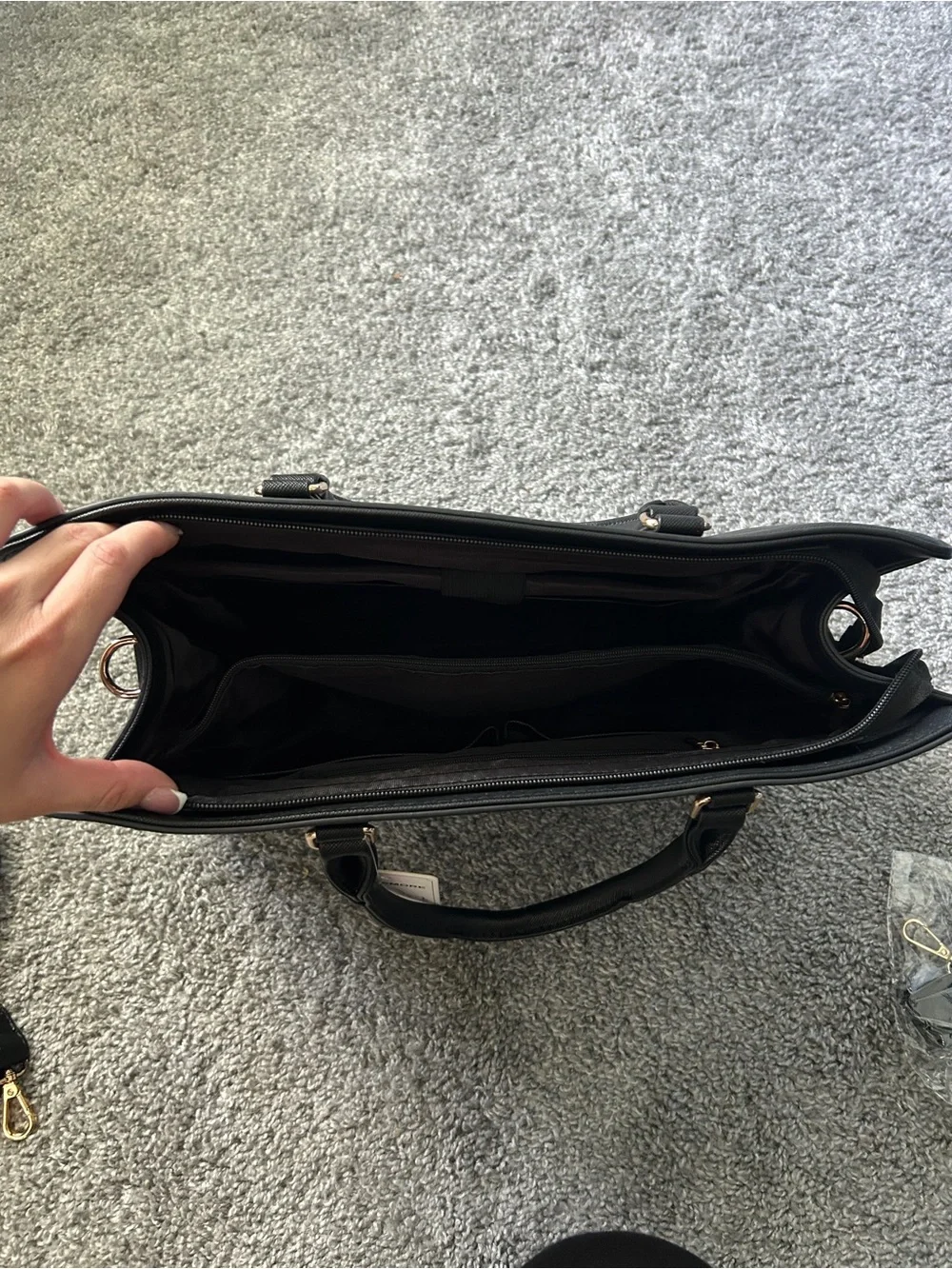 Laptop Tote with Bow Accent